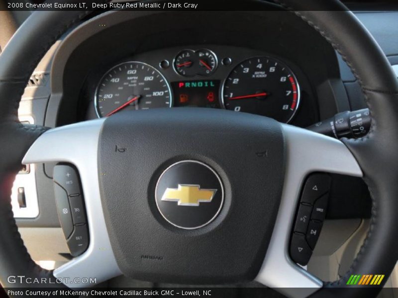 Deep Ruby Red Metallic / Dark Gray 2008 Chevrolet Equinox LT