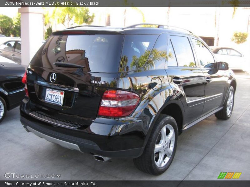 Black / Black 2008 Mercedes-Benz ML 350 4Matic