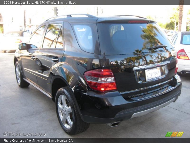 Black / Black 2008 Mercedes-Benz ML 350 4Matic