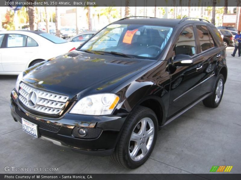 Black / Black 2008 Mercedes-Benz ML 350 4Matic