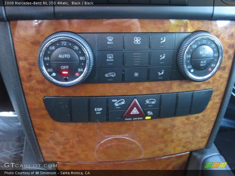 Black / Black 2008 Mercedes-Benz ML 350 4Matic