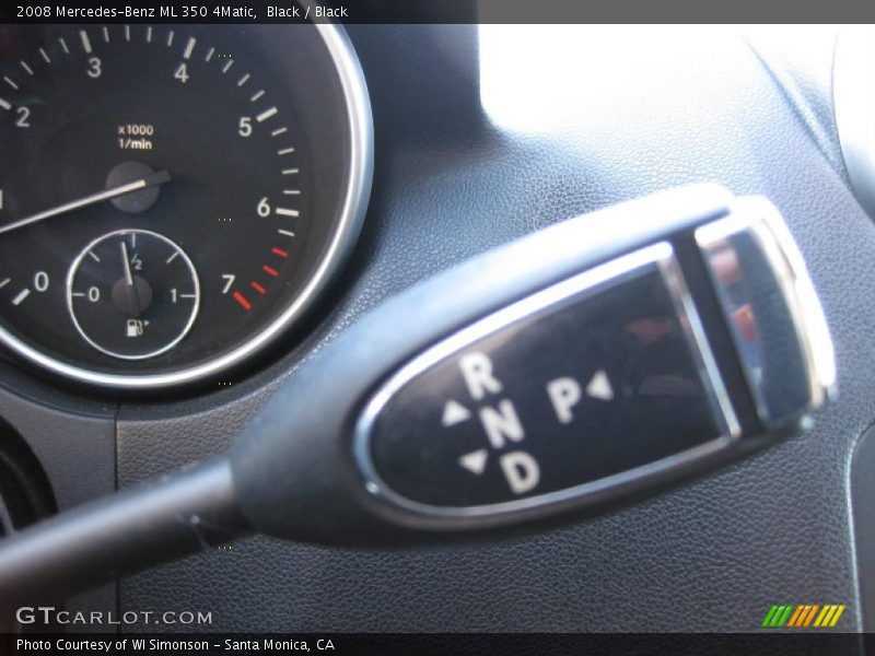 Black / Black 2008 Mercedes-Benz ML 350 4Matic