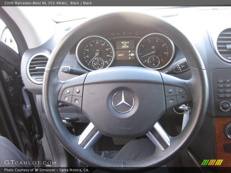Black / Black 2008 Mercedes-Benz ML 350 4Matic