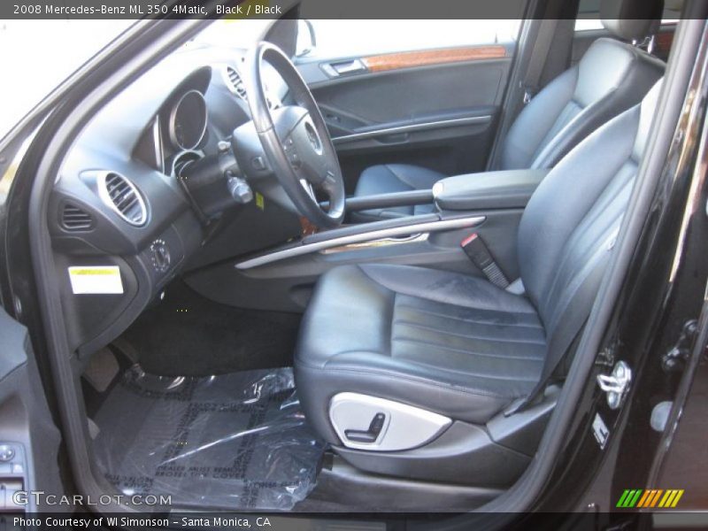 Black / Black 2008 Mercedes-Benz ML 350 4Matic