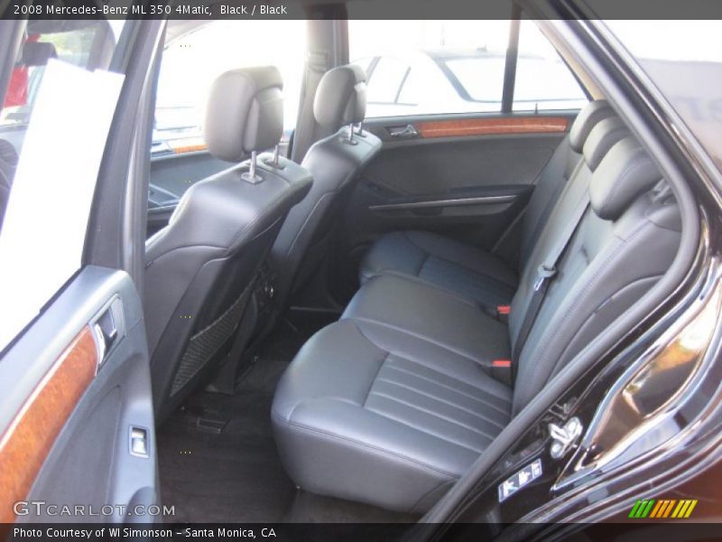 Black / Black 2008 Mercedes-Benz ML 350 4Matic