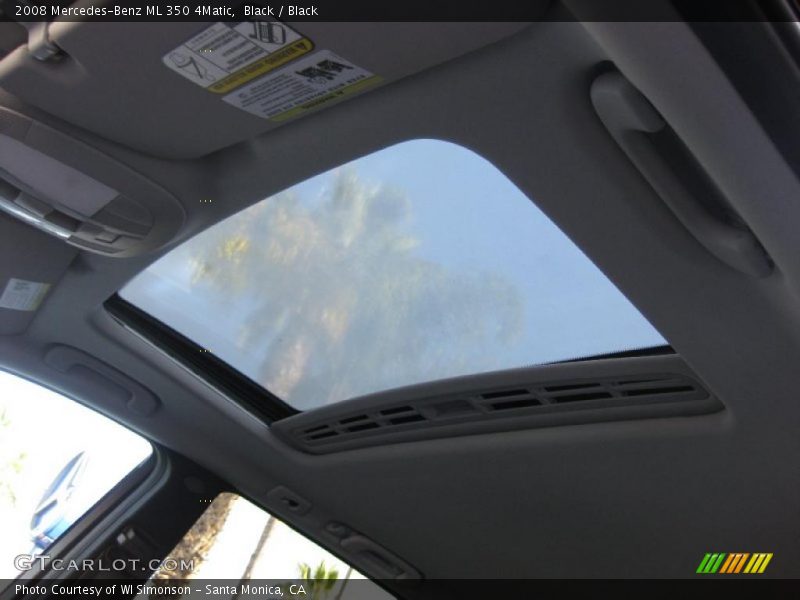 Black / Black 2008 Mercedes-Benz ML 350 4Matic
