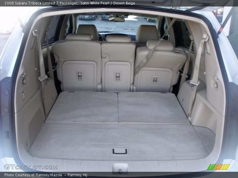 Satin White Pearl / Desert Beige 2008 Subaru Tribeca Limited 7 Passenger