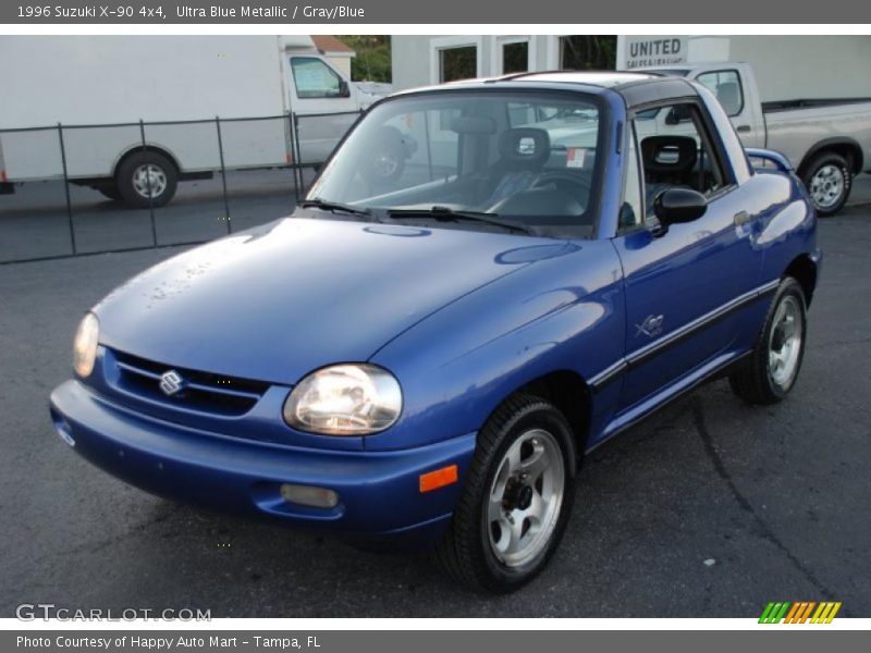 Ultra Blue Metallic / Gray/Blue 1996 Suzuki X-90 4x4