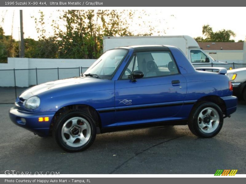 Ultra Blue Metallic / Gray/Blue 1996 Suzuki X-90 4x4