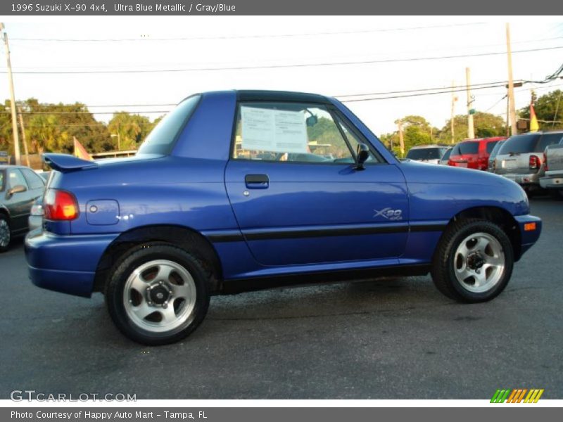 Ultra Blue Metallic / Gray/Blue 1996 Suzuki X-90 4x4