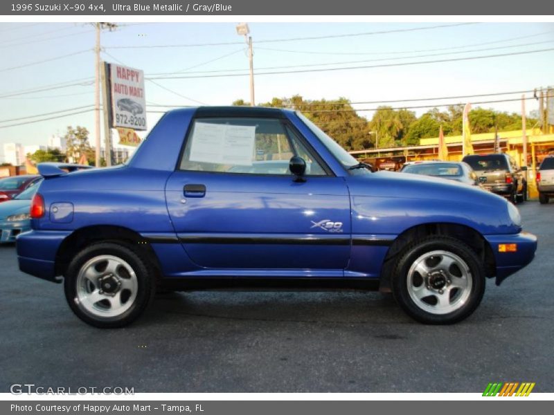 Ultra Blue Metallic / Gray/Blue 1996 Suzuki X-90 4x4