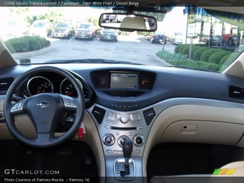 Satin White Pearl / Desert Beige 2008 Subaru Tribeca Limited 7 Passenger