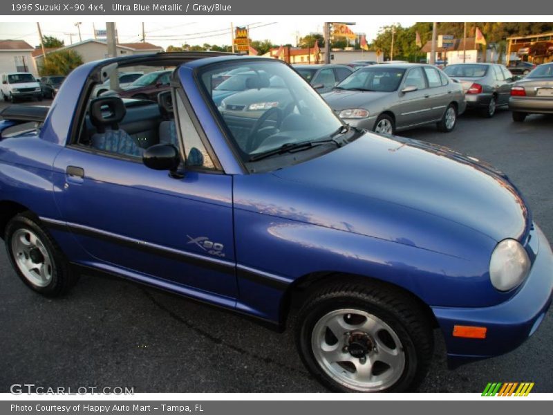 Ultra Blue Metallic / Gray/Blue 1996 Suzuki X-90 4x4