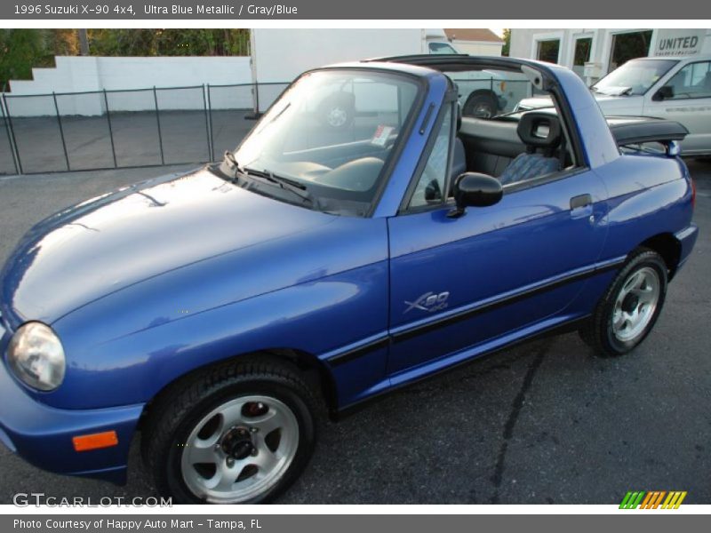 Ultra Blue Metallic / Gray/Blue 1996 Suzuki X-90 4x4