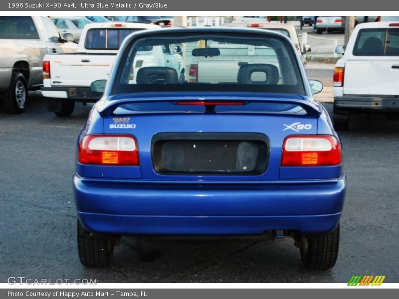 Ultra Blue Metallic / Gray/Blue 1996 Suzuki X-90 4x4