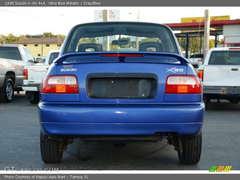 Ultra Blue Metallic / Gray/Blue 1996 Suzuki X-90 4x4