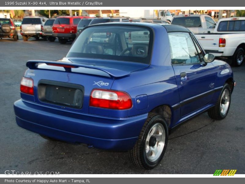 Ultra Blue Metallic / Gray/Blue 1996 Suzuki X-90 4x4