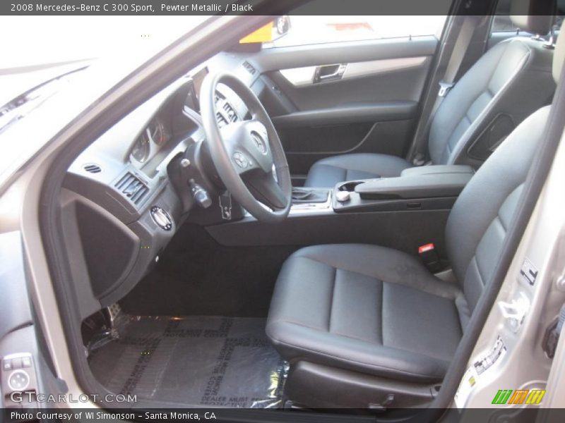 Pewter Metallic / Black 2008 Mercedes-Benz C 300 Sport