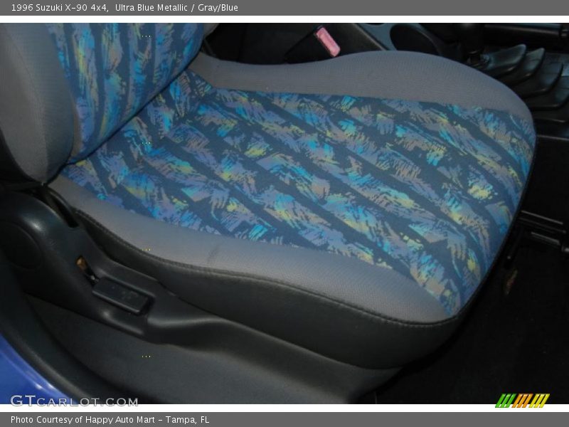 Ultra Blue Metallic / Gray/Blue 1996 Suzuki X-90 4x4