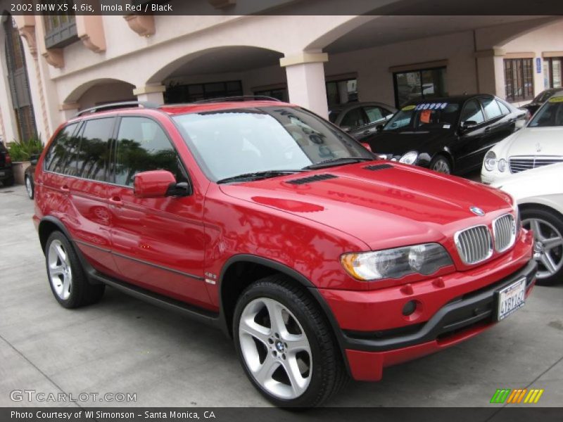 Imola Red / Black 2002 BMW X5 4.6is