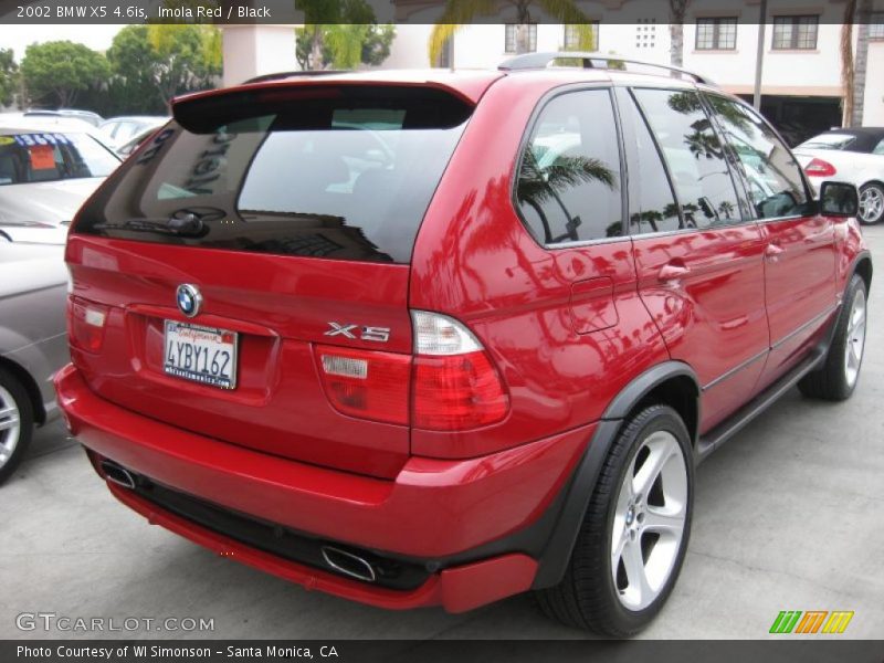 Imola Red / Black 2002 BMW X5 4.6is