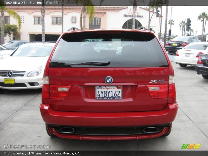 Imola Red / Black 2002 BMW X5 4.6is