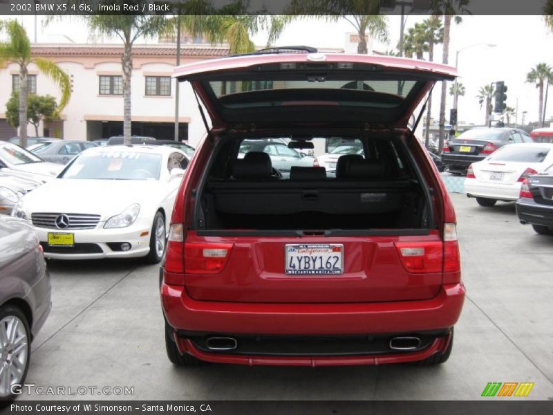 Imola Red / Black 2002 BMW X5 4.6is