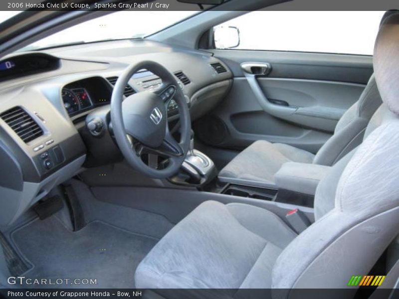 Sparkle Gray Pearl / Gray 2006 Honda Civic LX Coupe