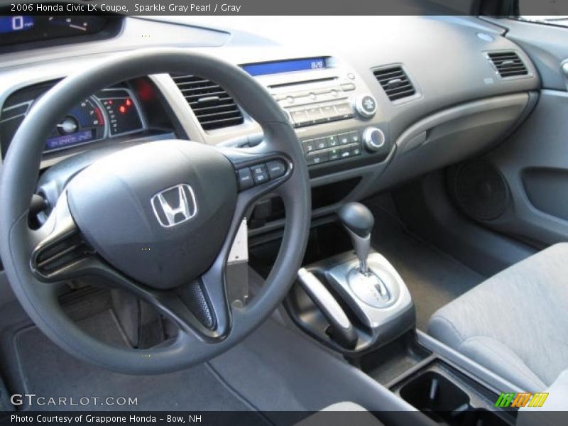 Sparkle Gray Pearl / Gray 2006 Honda Civic LX Coupe