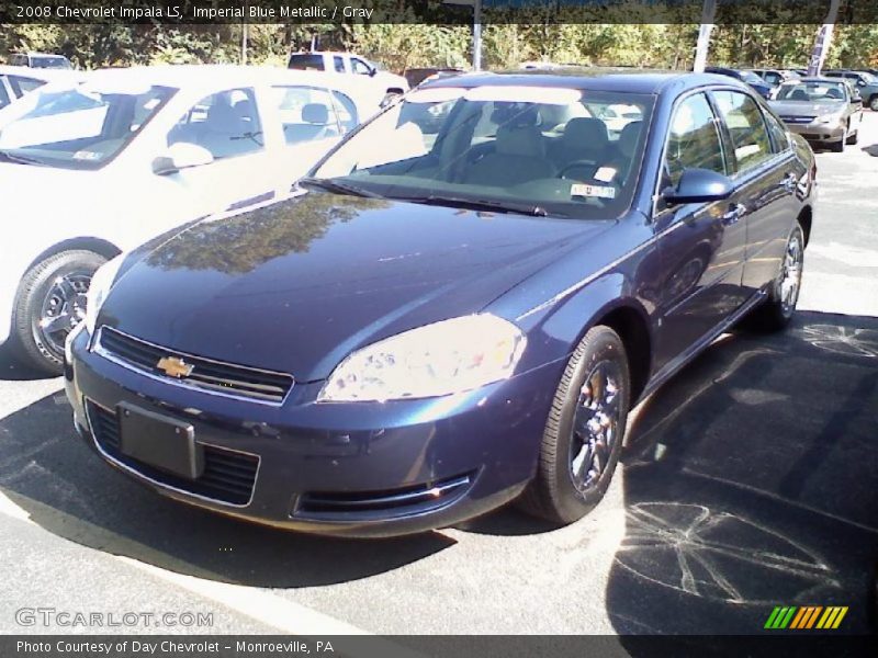 Imperial Blue Metallic / Gray 2008 Chevrolet Impala LS