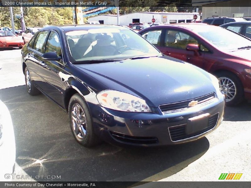 Imperial Blue Metallic / Gray 2008 Chevrolet Impala LS
