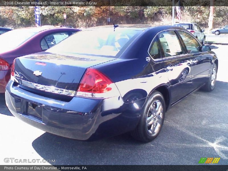 Imperial Blue Metallic / Gray 2008 Chevrolet Impala LS