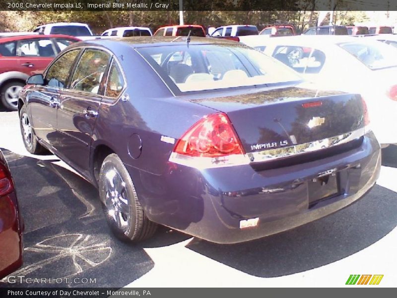 Imperial Blue Metallic / Gray 2008 Chevrolet Impala LS