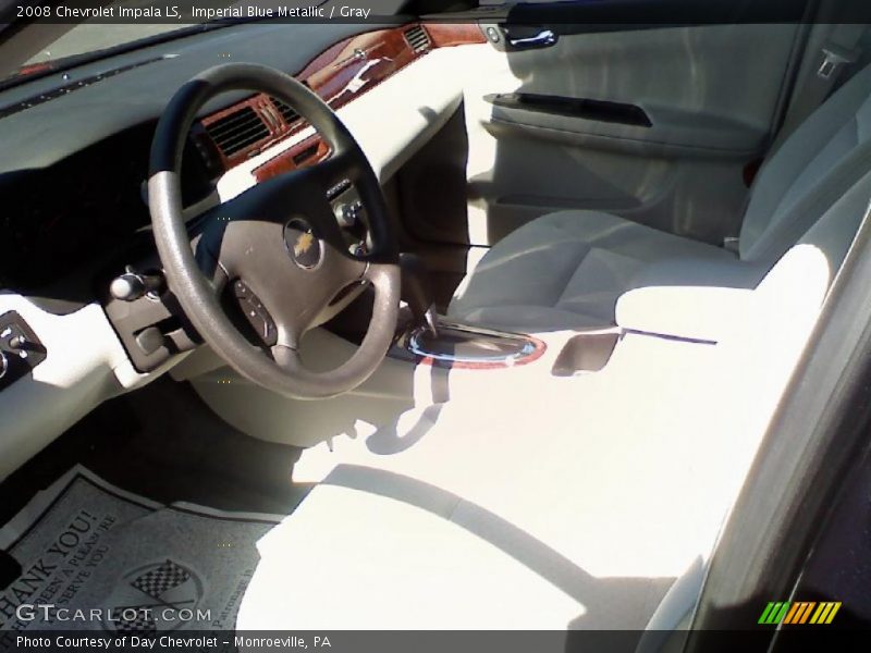 Imperial Blue Metallic / Gray 2008 Chevrolet Impala LS