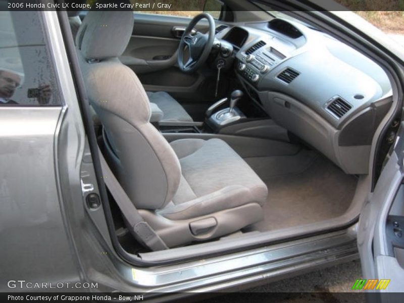 Sparkle Gray Pearl / Gray 2006 Honda Civic LX Coupe