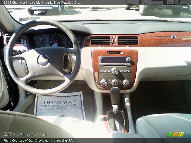 Imperial Blue Metallic / Gray 2008 Chevrolet Impala LS