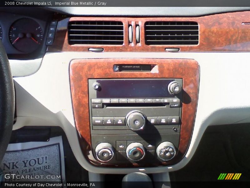 Imperial Blue Metallic / Gray 2008 Chevrolet Impala LS