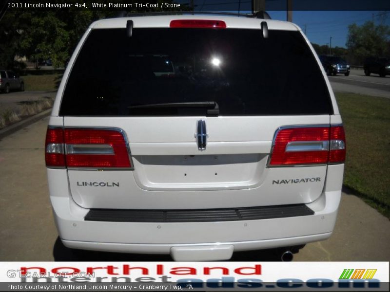 White Platinum Tri-Coat / Stone 2011 Lincoln Navigator 4x4