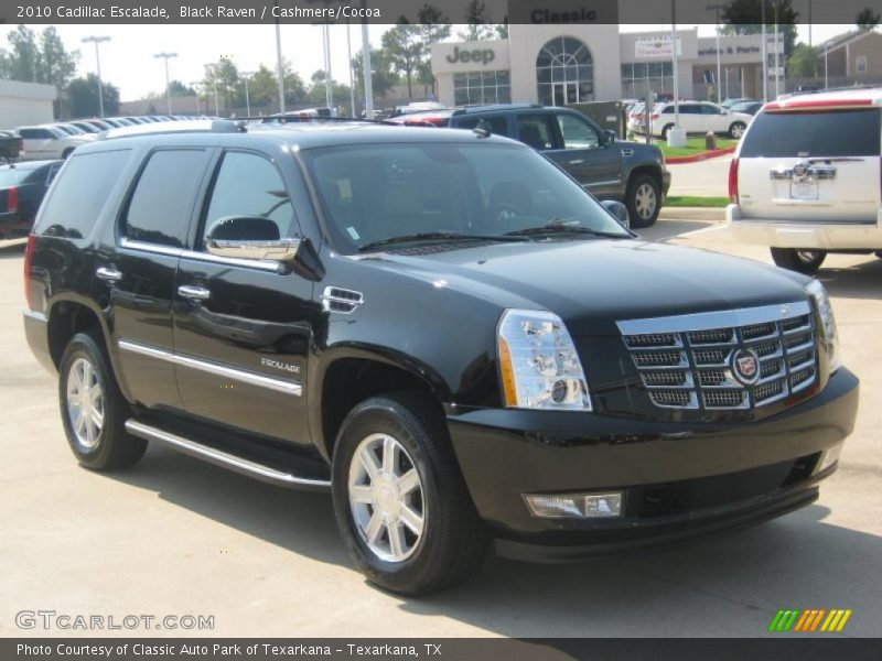 Black Raven / Cashmere/Cocoa 2010 Cadillac Escalade