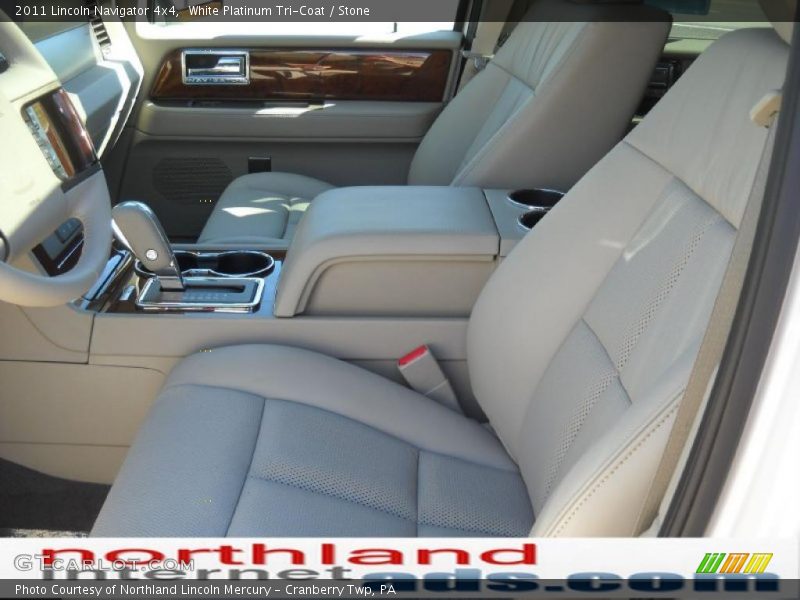 White Platinum Tri-Coat / Stone 2011 Lincoln Navigator 4x4