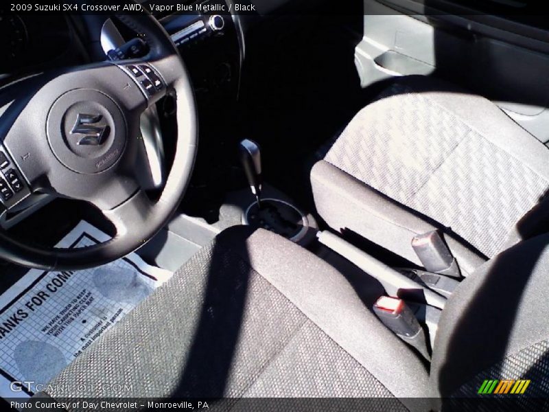 Vapor Blue Metallic / Black 2009 Suzuki SX4 Crossover AWD
