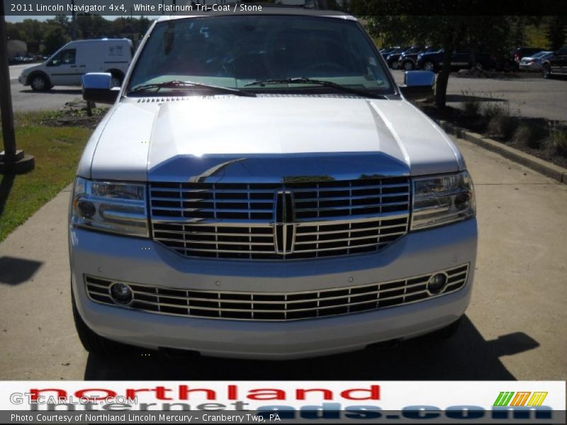 White Platinum Tri-Coat / Stone 2011 Lincoln Navigator 4x4