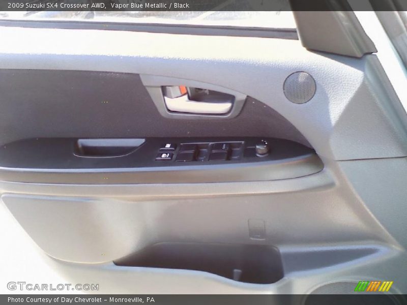 Vapor Blue Metallic / Black 2009 Suzuki SX4 Crossover AWD