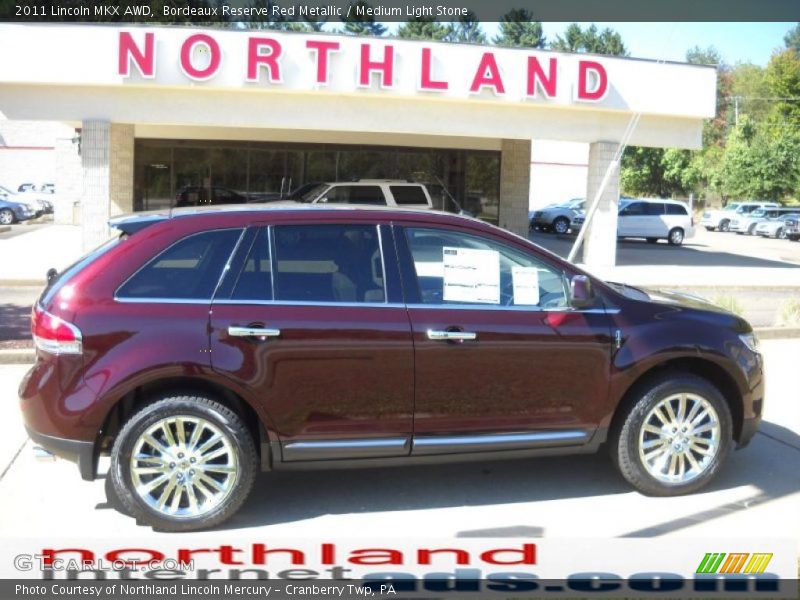 Bordeaux Reserve Red Metallic / Medium Light Stone 2011 Lincoln MKX AWD