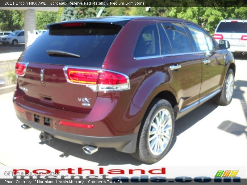 Bordeaux Reserve Red Metallic / Medium Light Stone 2011 Lincoln MKX AWD