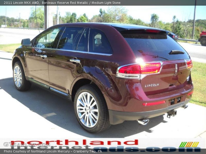 Bordeaux Reserve Red Metallic / Medium Light Stone 2011 Lincoln MKX AWD