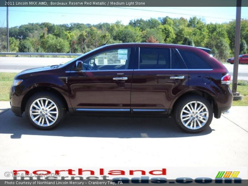 Bordeaux Reserve Red Metallic / Medium Light Stone 2011 Lincoln MKX AWD