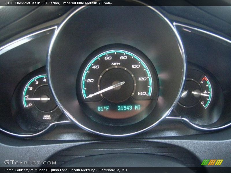 Imperial Blue Metallic / Ebony 2010 Chevrolet Malibu LT Sedan