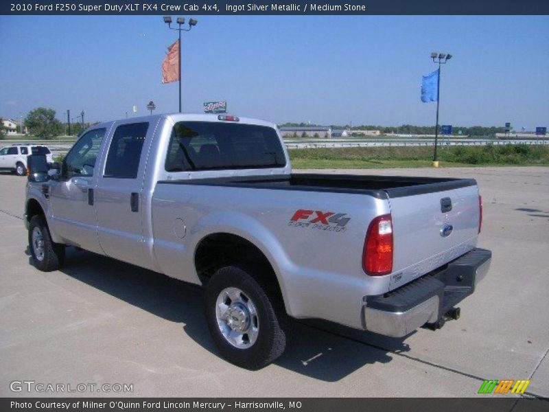 Ingot Silver Metallic / Medium Stone 2010 Ford F250 Super Duty XLT FX4 Crew Cab 4x4