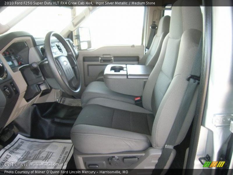 Ingot Silver Metallic / Medium Stone 2010 Ford F250 Super Duty XLT FX4 Crew Cab 4x4